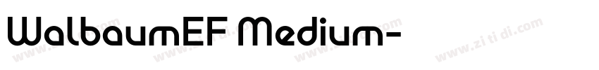 WalbaumEF Medium字体转换